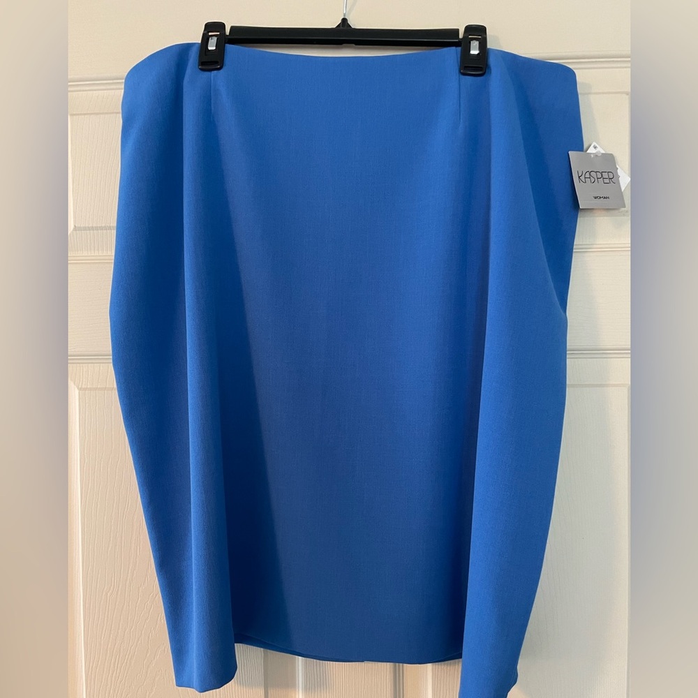 Kasper Women's Blue Pencil Skirt